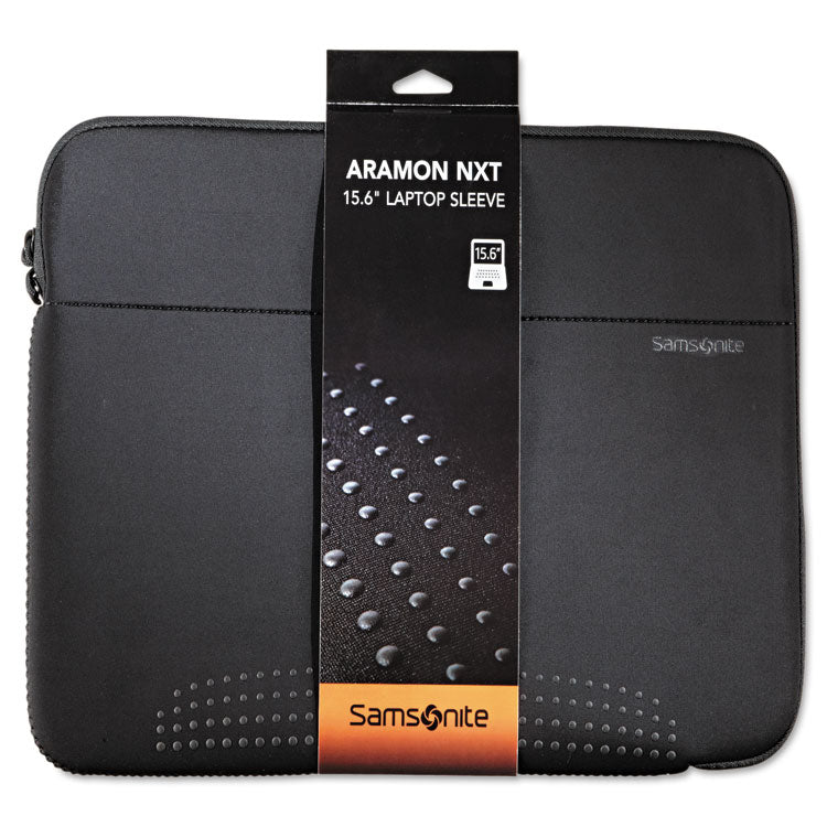 Samsonite® Aramon Laptop Sleeve, Fits Devices Up to 15.6", Neoprene, 15.75 x 1 x 10.5, Black (SML433211041) Each