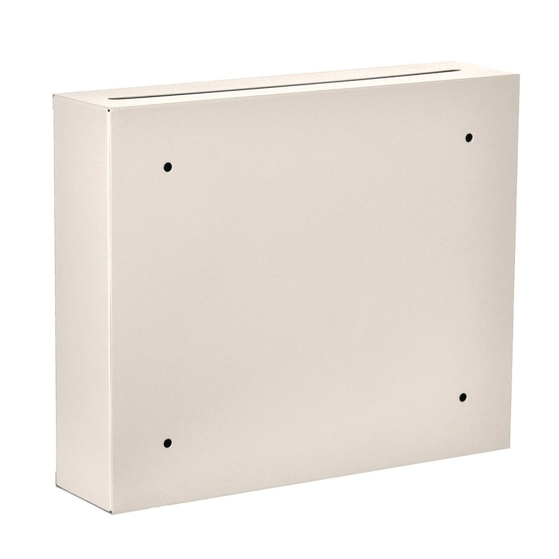 AdirOffice Large Size Steel Multi-Purpose Secure Drop Box, 12 x 3 x 10, White (ALHI63103WHI) Each