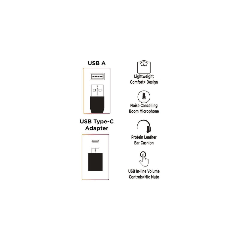 Morpheus 360® Connect USB Mono Headset with Boom Microphone, Over the Head (MHSHS5200MU) Each