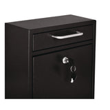 AdirOffice Medium Ultimate Wall Mounted Mail Box, 10.4 x 4.5 x 12, Black (ALHI63105BLK) Each