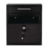 AdirOffice Medium Ultimate Wall Mounted Mail Box, 10.4 x 4.5 x 12, Black (ALHI63105BLK) Each