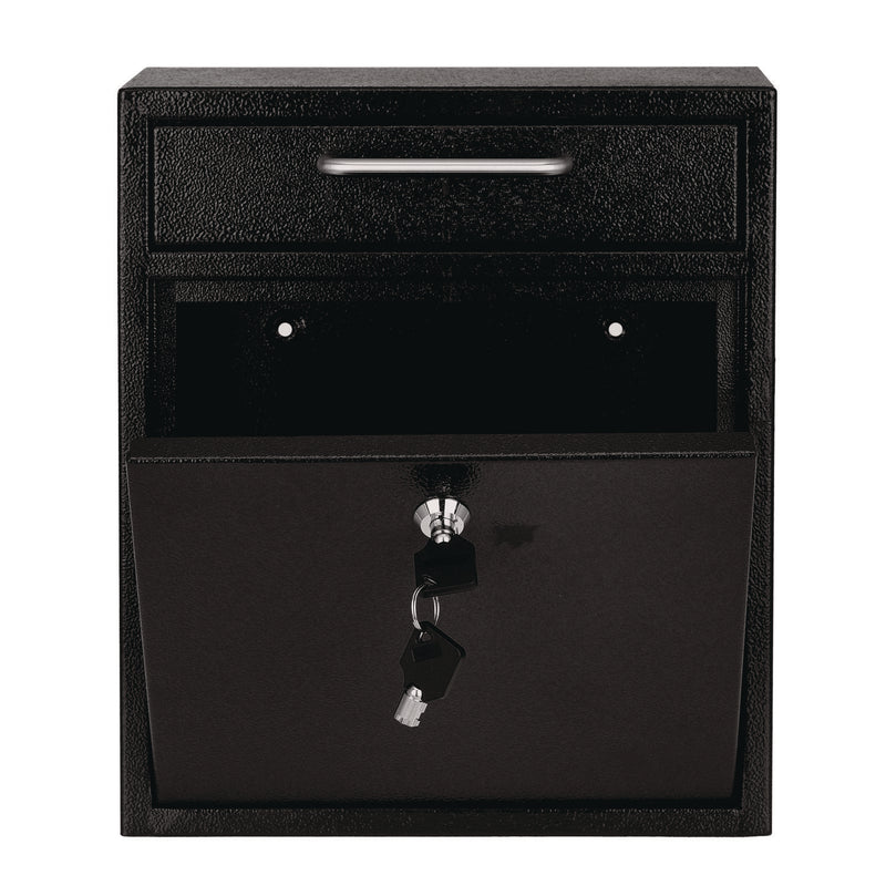 AdirOffice Medium Ultimate Wall Mounted Mail Box, 10.4 x 4.5 x 12, Black (ALHI63105BLK) Each