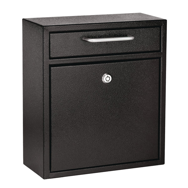 AdirOffice Medium Ultimate Wall Mounted Mail Box, 10.4 x 4.5 x 12, Black (ALHI63105BLK) Each