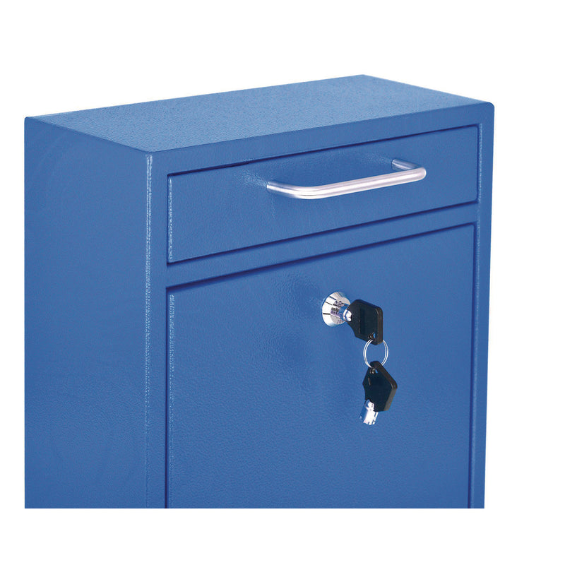 AdirOffice Medium Ultimate Wall Mounted Mail Box, 10.4 x 4.5 x 12, Blue (ALHI63105BLU) Each