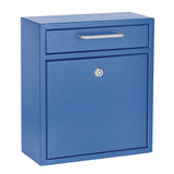 AdirOffice Medium Ultimate Wall Mounted Mail Box, 10.4 x 4.5 x 12, Blue (ALHI63105BLU) Each