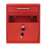 AdirOffice Medium Ultimate Wall Mounted Mail Box, 10.4 x 4.5 x 12, Red (ALHI63105RED) Each