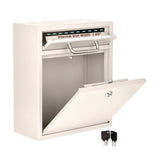 AdirOffice Medium Ultimate Wall Mounted Mail Box, 10.4 x 4.5 x 12, White (ALHI63105WHI) Each