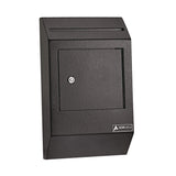 AdirOffice Heavy-Duty Weatherproof Secured Secure Drop Box, 10 x 4 x 16.3, Black (ALHI63113BLK) Each