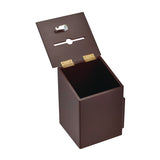 AdirOffice Squared Wood Locking Suggestion Box, 7.25 x 7.5 x 10, Medium Density Fiberboard, Mahogany (ALHI63201MA) Each