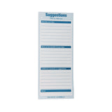 AdirOffice Suggestion Cards, 8.5 x 4, White, 50/Pack (ALHI63350) Each