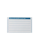 AdirOffice Suggestion Cards, 8.5 x 4, White, 50/Pack (ALHI63350) Each