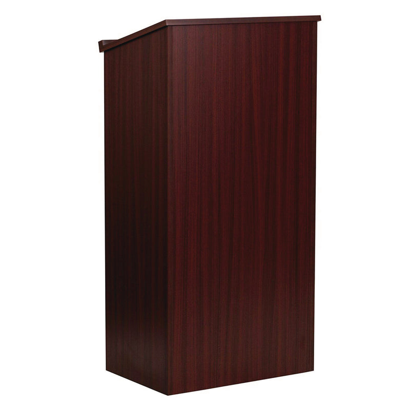 AdirOffice Wood Stand-up Podium Lectern Speaker Stand, 23 x 15 x 45.8, Mahogany (ALHI66101) Each