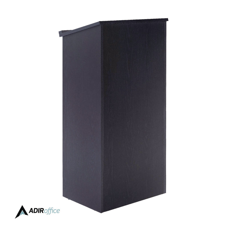 AdirOffice Wood Stand-up Podium Lectern Speaker Stand, 23 x 15 x 45.8, Black (ALHI66101BLK) Each
