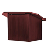 AdirOffice Foldable Tabletop Podium Lectern Speaker Stand, 27 x 16 x 19, Mahogany (ALHI66105MA) Each