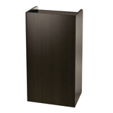 AdirOffice Wood Mobile Presentation Lectern Speaker Stand with Shelves, 22.44 x 16.53 x 45.98, Black (ALHI66107BLK) Each