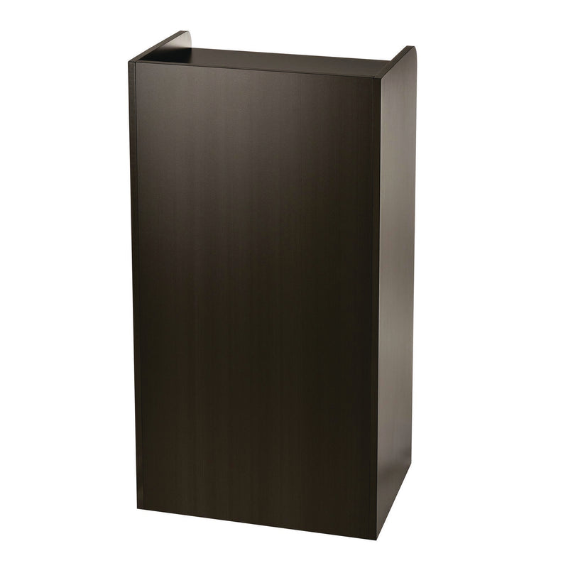 AdirOffice Wood Mobile Presentation Lectern Speaker Stand with Shelves, 22.44 x 16.53 x 45.98, Black (ALHI66107BLK) Each
