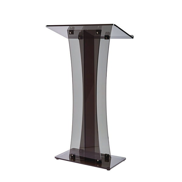 AdirOffice Acrylic Stand-Up Podium Lectern Speaker Stand, 26 x 13 x 47, Black (ALHI66102BLK) Each