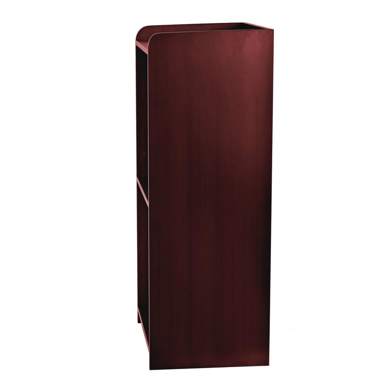 AdirOffice Wood Mobile Presentation Lectern Speaker Stand with Shelves, 22.44 x 16.53 x 45.98, Mahogany (ALHI66107MA) Each