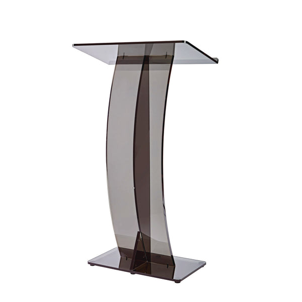 AdirOffice Acrylic Slanted Podium Lectern Speaker Stand, 26.75 x 12.5 x 47, Black (ALHI66103BLK) Each