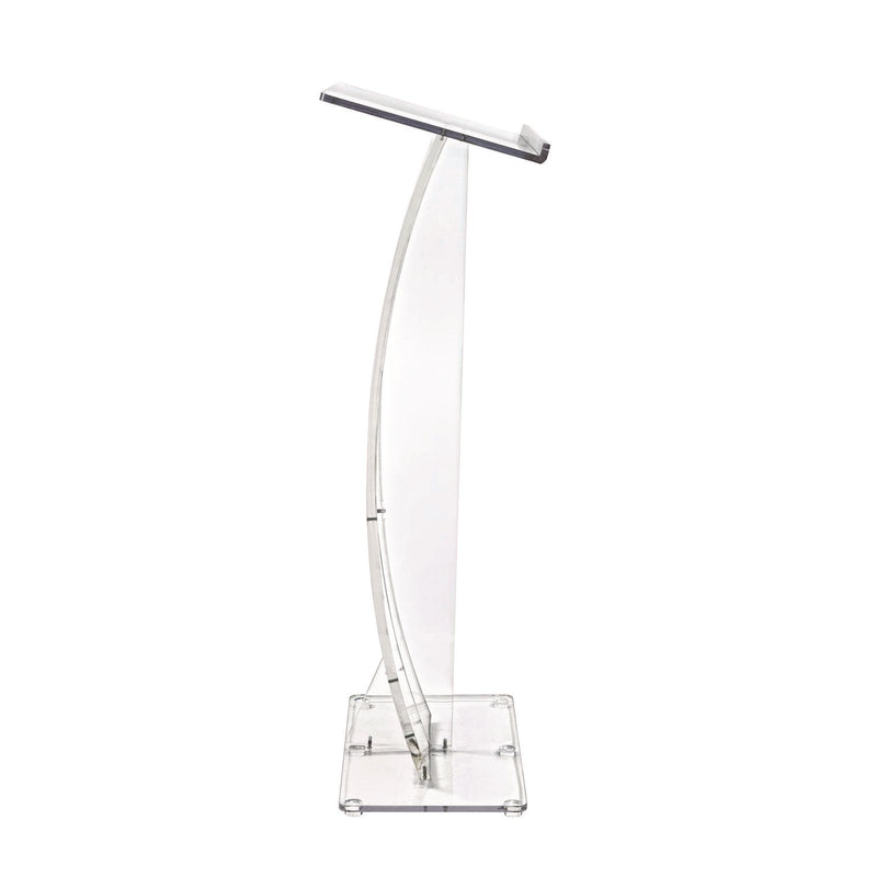 AdirOffice Acrylic Slanted Podium Lectern Speaker Stand, 26.75 x 12.5 x 47, Clear (ALHI66103CLR) Each