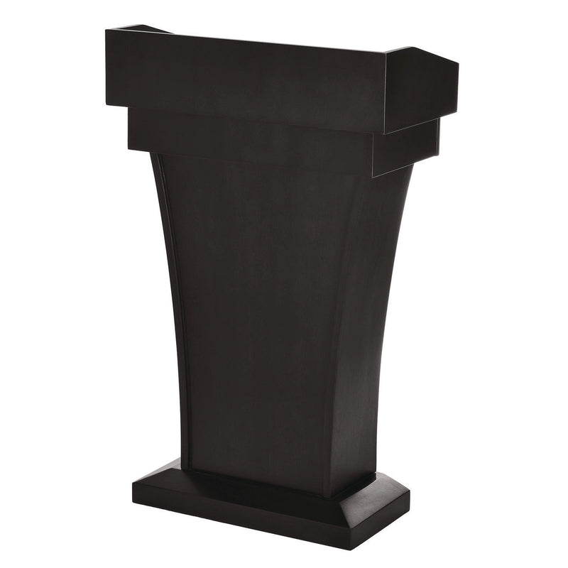 AdirOffice Wood Stand-Up Podium Lectern Speaker Stand with Drawer and Storage Area, 27.55 x 14 x 43.3, Black (ALHI661012BLK) Each