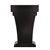 AdirOffice Wood Stand-Up Podium Lectern Speaker Stand with Drawer and Storage Area, 27.55 x 14 x 43.3, Black (ALHI661012BLK) Each
