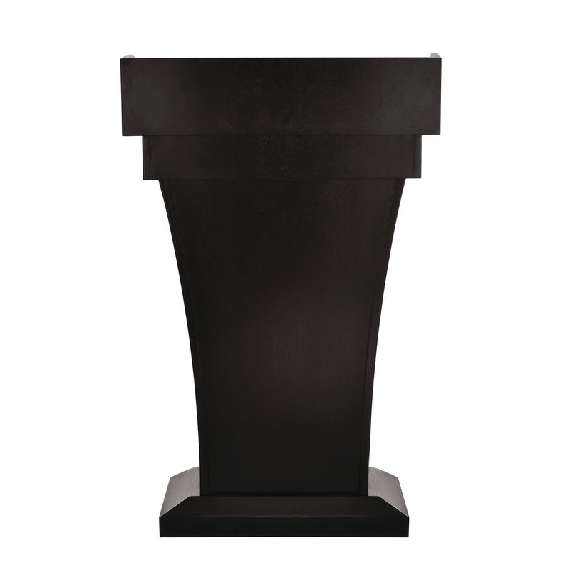 AdirOffice Wood Stand-Up Podium Lectern Speaker Stand with Drawer and Storage Area, 27.55 x 14 x 43.3, Black (ALHI661012BLK) Each