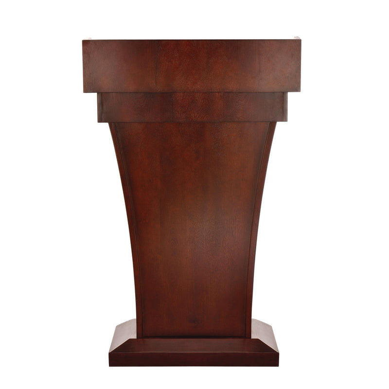 AdirOffice Wood Stand-Up Podium Lectern Speaker Stand with Drawer and Storage Area, 27.55 x 14 x 43.3, Cherry (ALHI661012CH) Each