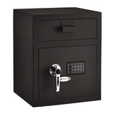 AdirOffice 1.1 cu ft Steel Digital Secure Money Deposit Safe with Digital keypad, 15.3 x 13.5 x 19, Black (ALHI670200BLK) Each