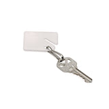 AdirOffice Plastic Identification Key Tags, White, 100/Pack (ALHI689100) Each