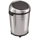 HLS Commercial® Extra-Large Sensor Trash Can with Wheels, 18 gal, Plastic/Stainless Steel (HLMHLS18RC) Each