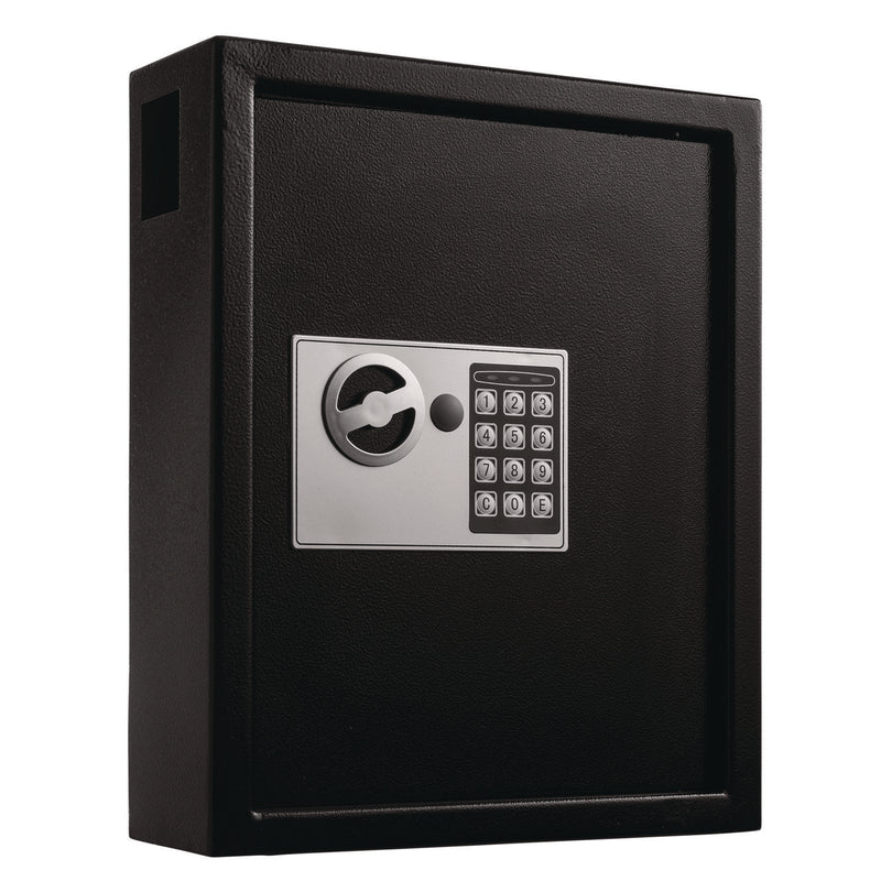 AdirOffice Steel Digital Lock Key Cabinet, 40-Key, 13 x 4 x 14.3, Stainless Steel 304, Black (ALHI68040BLK) Each