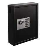 AdirOffice Steel Digital Lock Key Cabinet, 40-Key, 13 x 4 x 14.3, Stainless Steel 304, Black (ALHI68040BLK) Each