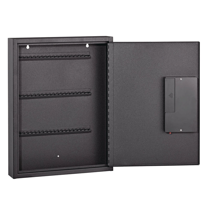 AdirOffice Steel Digital Lock Key Cabinet, 60-Key, 13 x 2.6 x 17, Stainless Steel 304, Black (ALHI68060BLK) Each