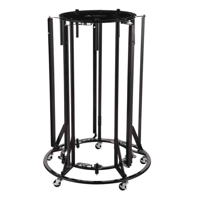 AdirKids Steel Large Paper Roll Holder Paper Dispenser Stand and Cutter w/Wheels, For Up to 3" dia x 36" Wide Rolls, Metal, Black (ALHIKI30001) Each