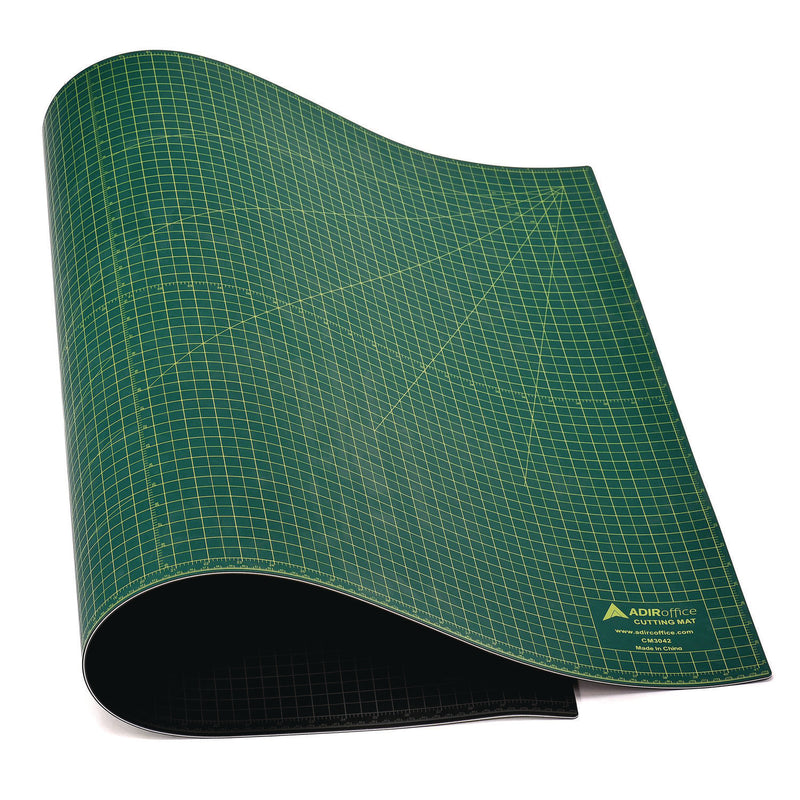 AdirOffice Reversible Self Healing Cutting Mat, 30 x 42, Green/Black (ALHICM3042) Each