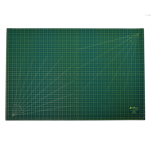 AdirOffice Reversible Self Healing Cutting Mat, 24 x 36, Green/Black (ALHICM2436) Each