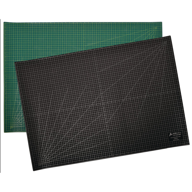 AdirOffice Reversible Self Healing Cutting Mat, 30 x 42, Green/Black (ALHICM3042) Each