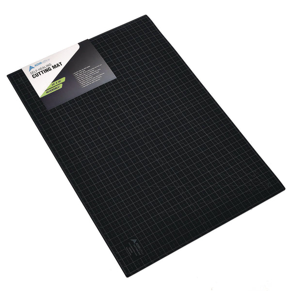 AdirOffice Reversible Self Healing Cutting Mat, 24 x 36, Green/Black (ALHICM2436) Each