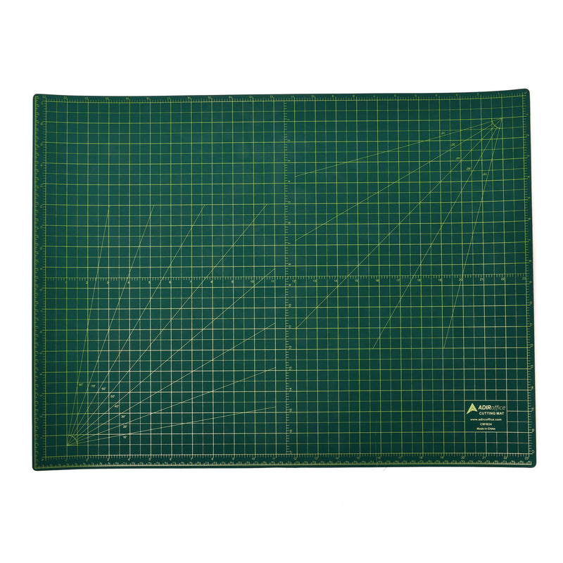 AdirOffice Reversible Self Healing Cutting Mat, 18 x 24, Green/Black (ALHICM1824) Each