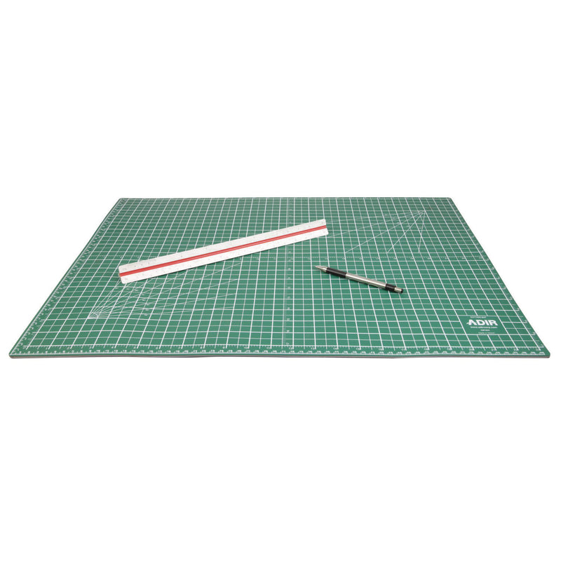 AdirOffice Reversible Self Healing Cutting Mat, 36 x 48, Green/Black (ALHICM3648) Each