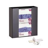 AdirMed Acrylic Glove Dispenser, Double Box Capacity, 10.2 x 3.5 x 10.8, Black (ALHI90202BLK) Each
