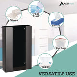 AdirMed Acrylic Glove Dispenser, Triple Box Capacity, 10.2 x 3.5 x 16.1, Black (ALHI90203BLK) Each