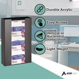 AdirMed Acrylic Glove Dispenser, Triple Box Capacity, 10.2 x 3.5 x 16.1, Black (ALHI90203BLK) Each