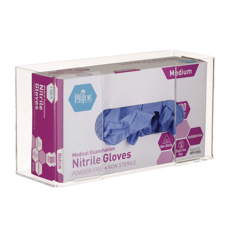 AdirMed Acrylic Glove Dispenser, Single Box Capacity, 10.2 x 3.5 x 5.3, Clear (ALHI90201) Each