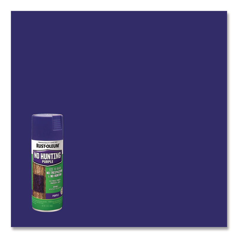 Rust-Oleum® Specialty No Hunting Purple Spray Paint, Flat No Hunting Purple, 12 oz Aerosol Can (RST270970) Each