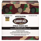 Rust-Oleum® Camouflage 2X Ultra Cover Assorted Spray Paint Kit, Assorted Colors, 12 oz Aerosol Can, 6/Carton (RST269038) Case of 6