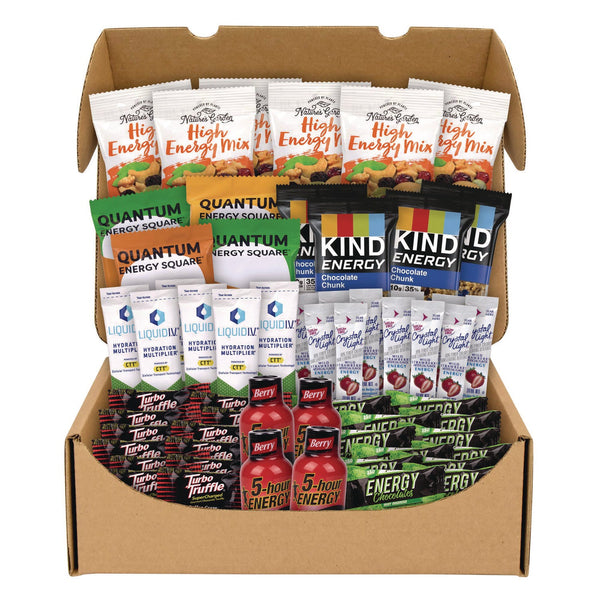 Snack Box Pros Energy Snack Box, 60 Assorted Snacks/Box (GRR70000164) Box of 60