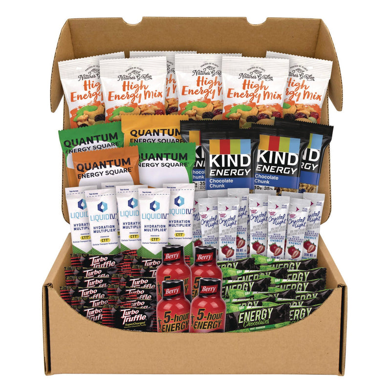 Snack Box Pros Energy Snack Box, 60 Assorted Snacks/Box (GRR70000164) Box of 60