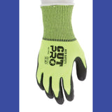 MCR™ Safety Cut Pro 9277PU Gloves, Large, Black/Lime, Dozen (CRW9277PUL) 1 Dozen